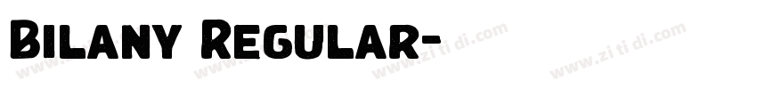 Bilany Regular字体转换